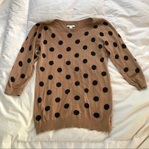 Old Navy Polka Dot 3/4 Length Sweater